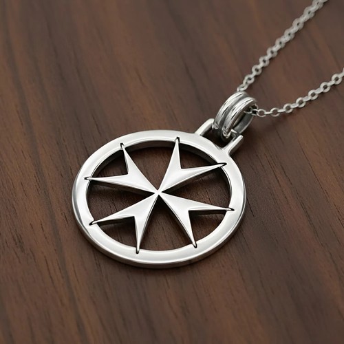Collana ciondolo croce - croce, maltese