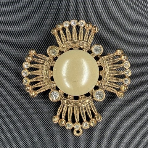 Grande spilla vintage croce - , di