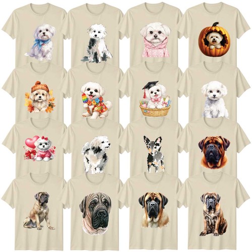 Shirt acquerello cane adulto - t-shirt,