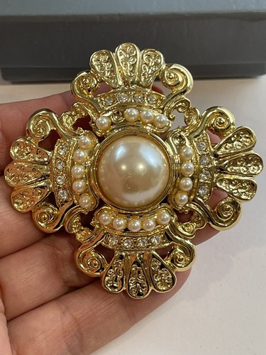 Collana ciondolo croce - ciondolo, perle