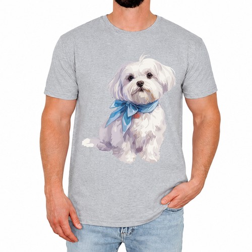 Shirt uomo cane - cane, maltese