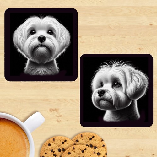 Maltese coasters set 2 - set,