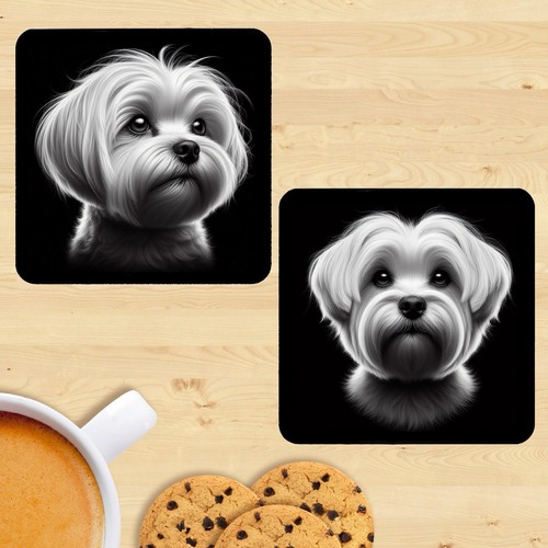 Maltese coasters set - coasters,,