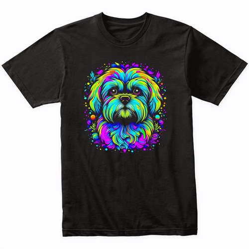 Shirt arte cane psichedelico - arte,