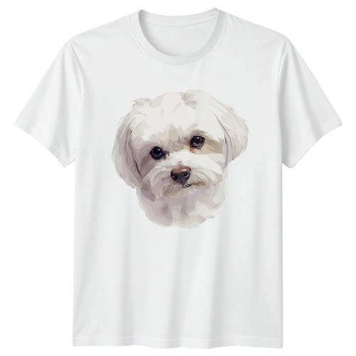 Shirt viso cane - t-shirt, maltese