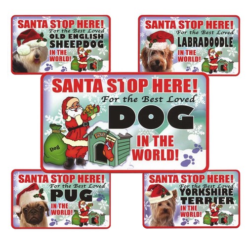 Insegna babbo natale stop - insegna,